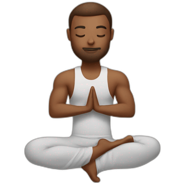 Yoga man tech emoji