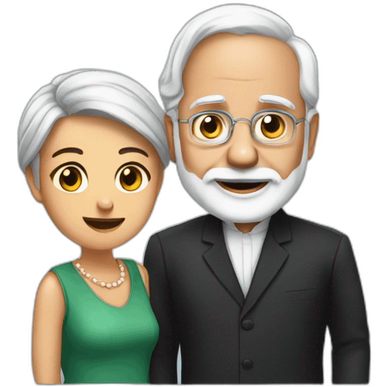 Modi with meloney emoji