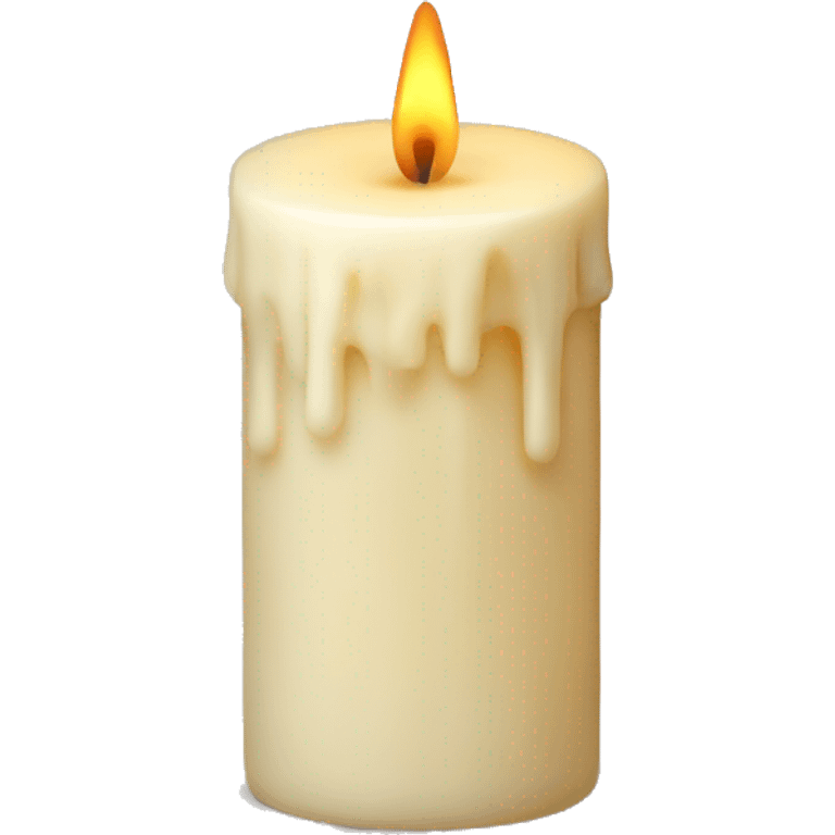 Vanilla candle emoji