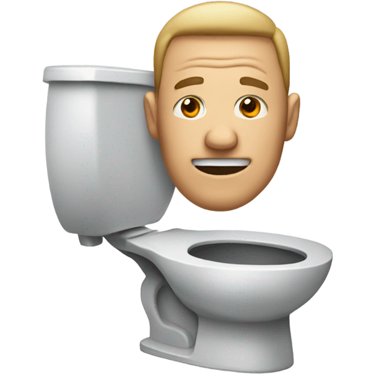 man with toilet head emoji