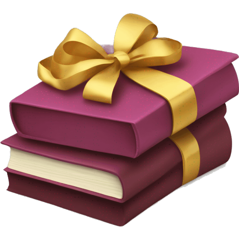 Books and gift box emoji