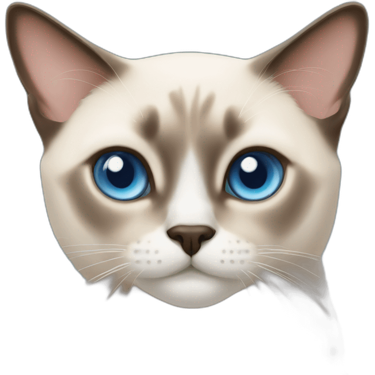 Siamese cat blue eyes emoji