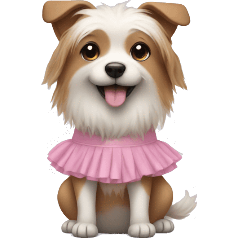 Dog in tutu emoji