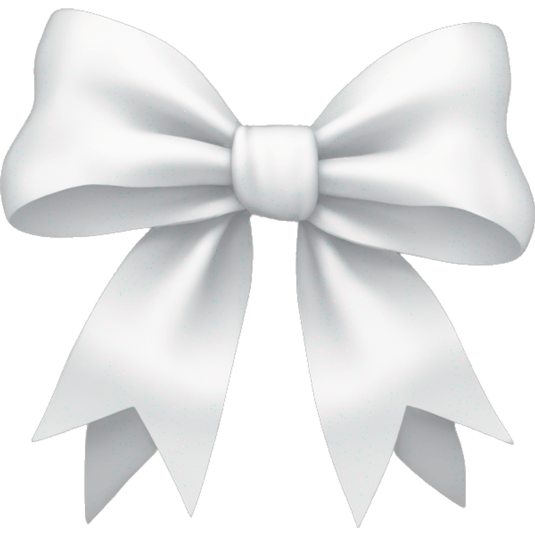 White bow emoji