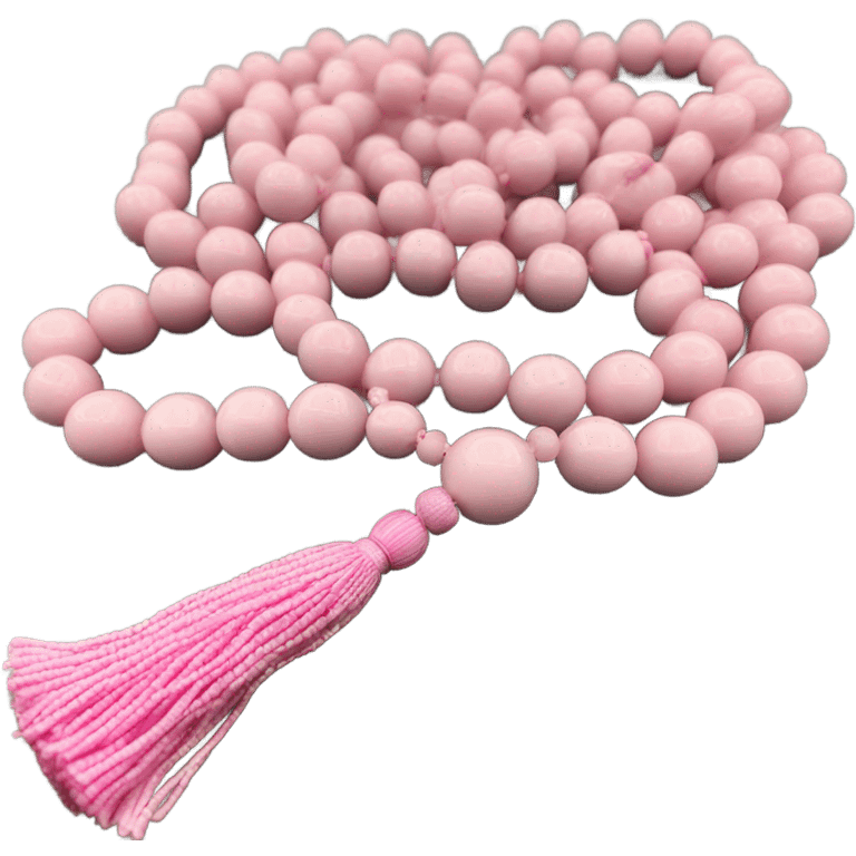 Light pink Muslim prayer beads emoji