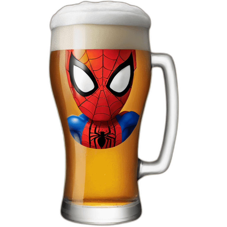 Spider man beer emoji