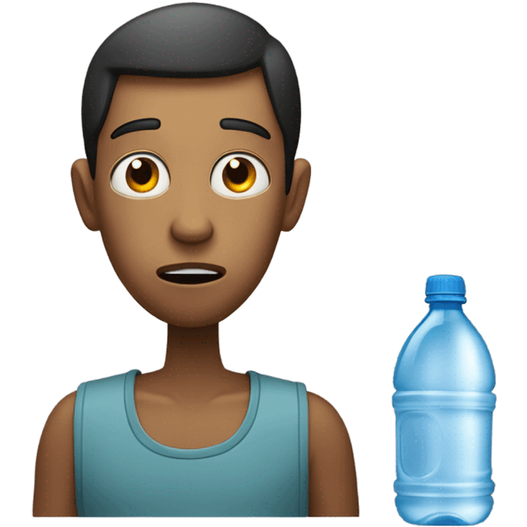 Person who is thirsty emoji