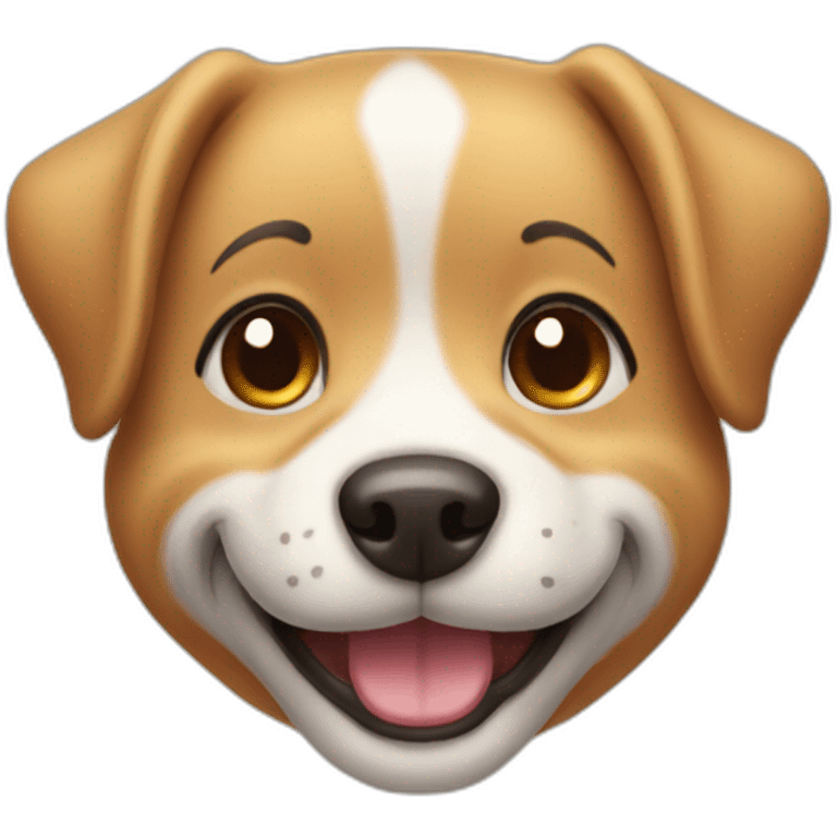 Dog with a cute smile emoji