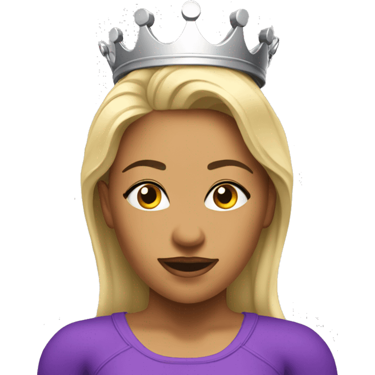 a Queen practicing Crossfit emoji