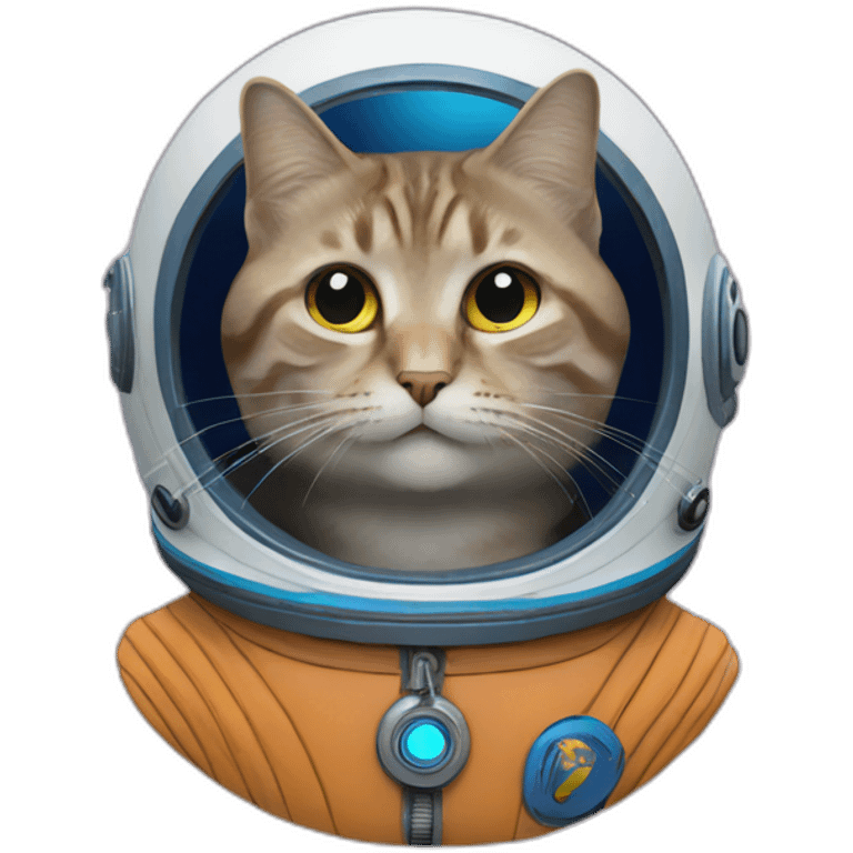 Un chat dans l'espace emoji