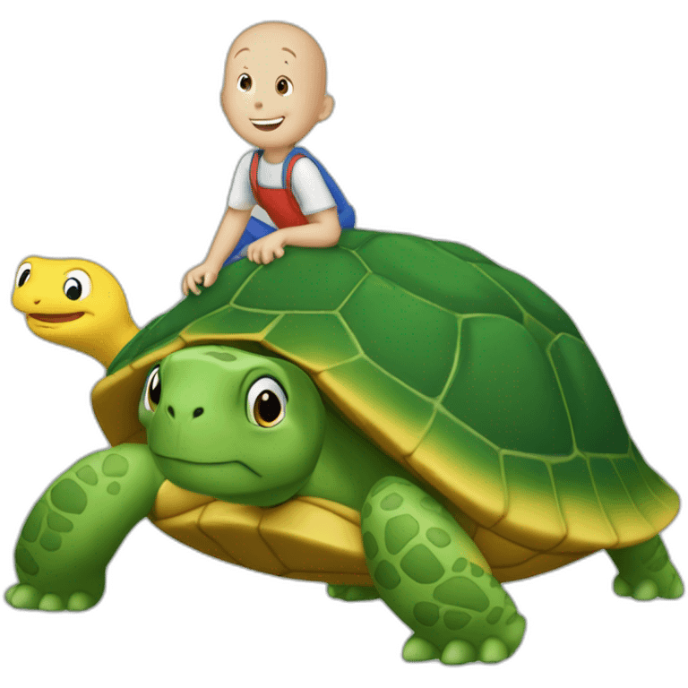 Une tortue sur un caillou emoji