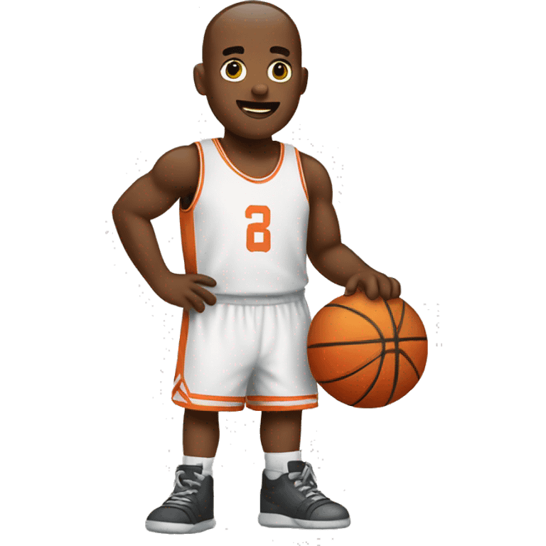 Cute basketball  emoji