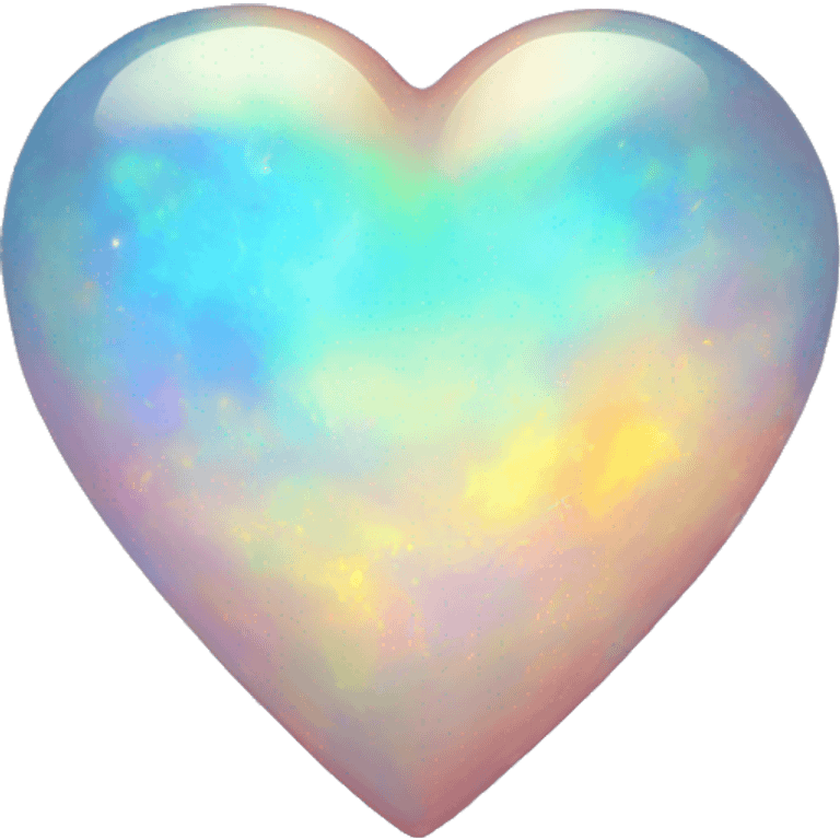 Opal heart emoji