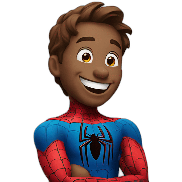 spider-man laugh emoji