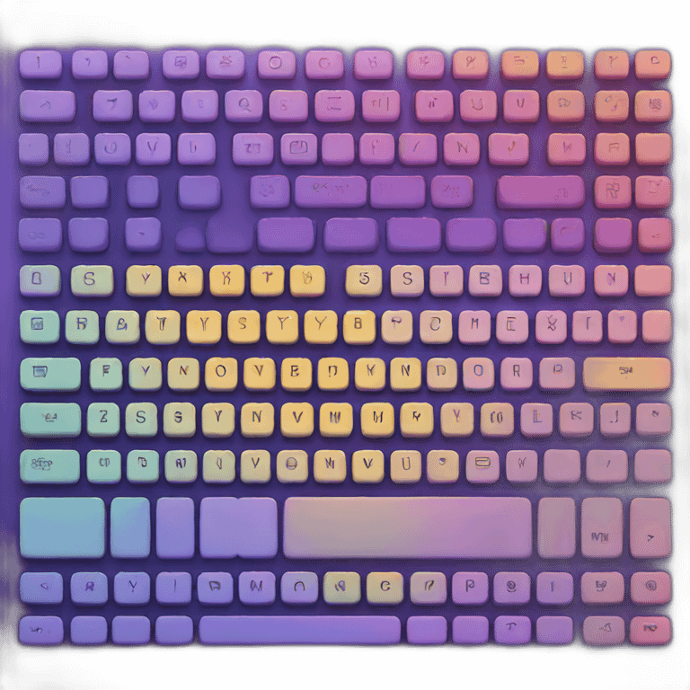 beautiful color keyboard emoji