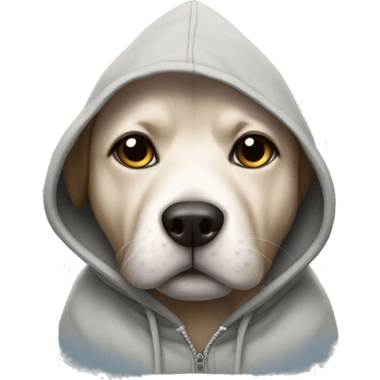 Dog in a hoodie emoji