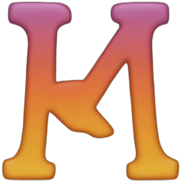 K letter logo emoji