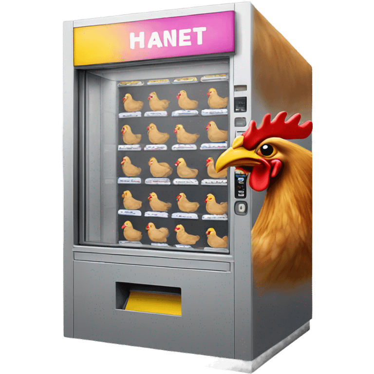 Chicken vending machine emoji