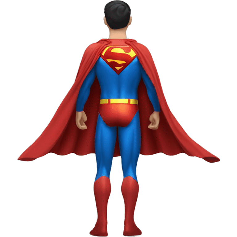 Superman cape alone from behind emoji