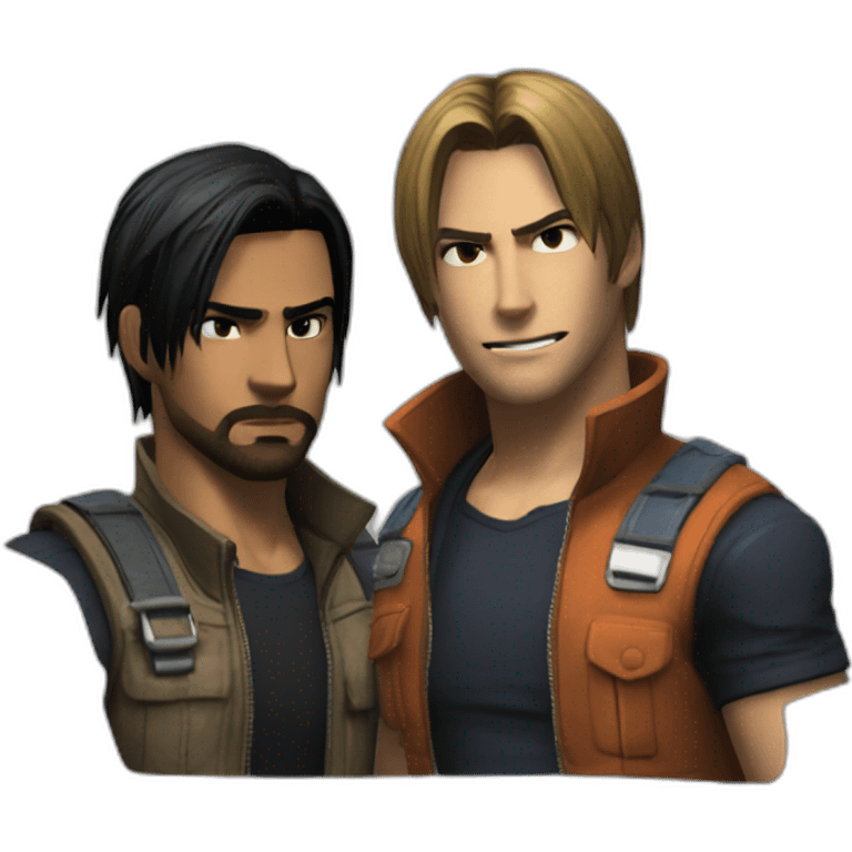 carlos Oliveira and Leon S Kennedy emoji