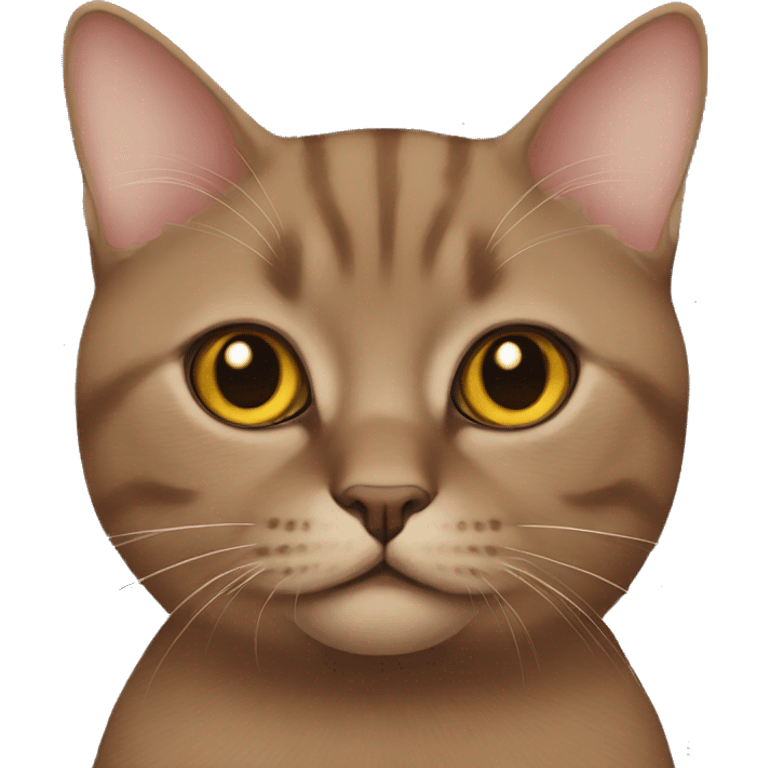 Brown British cat emoji