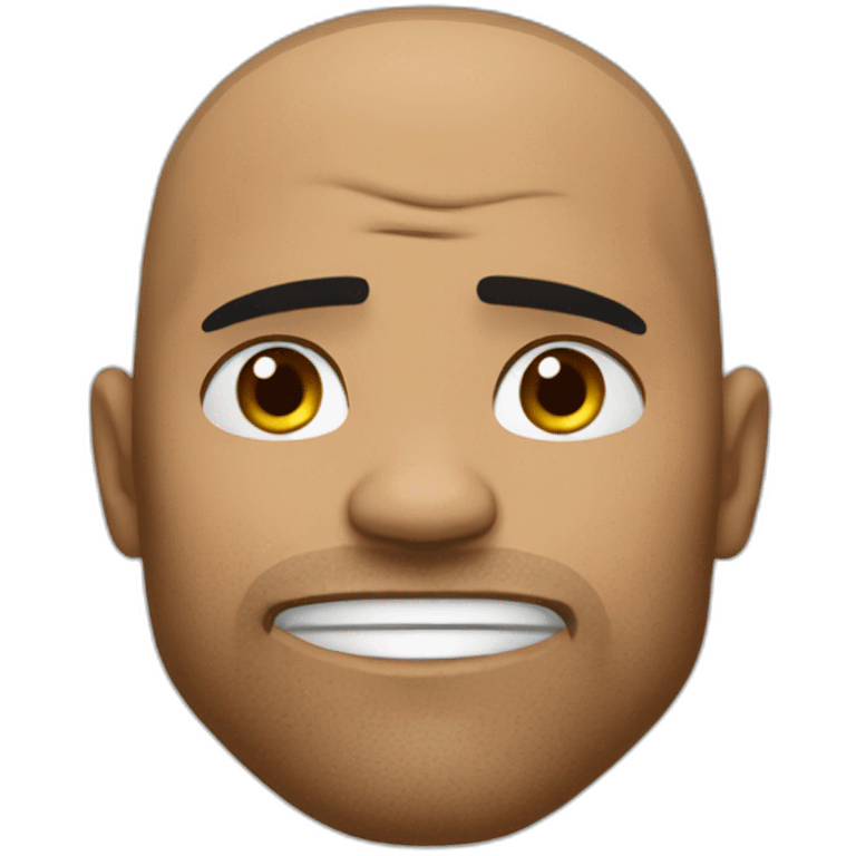 the-rock-frown emoji