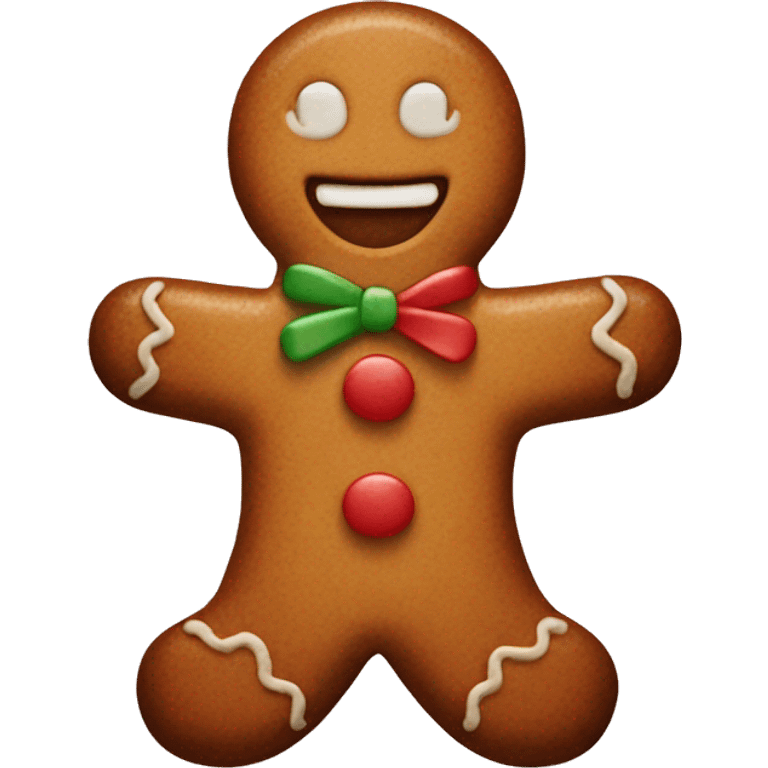 gingerbread man emoji