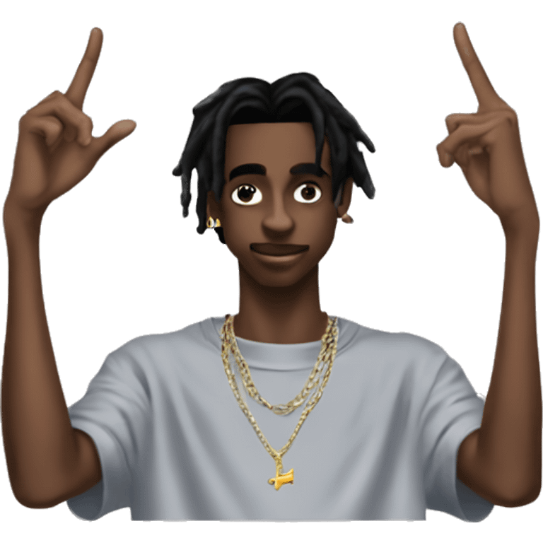 playboi carti yvl hand sign emoji