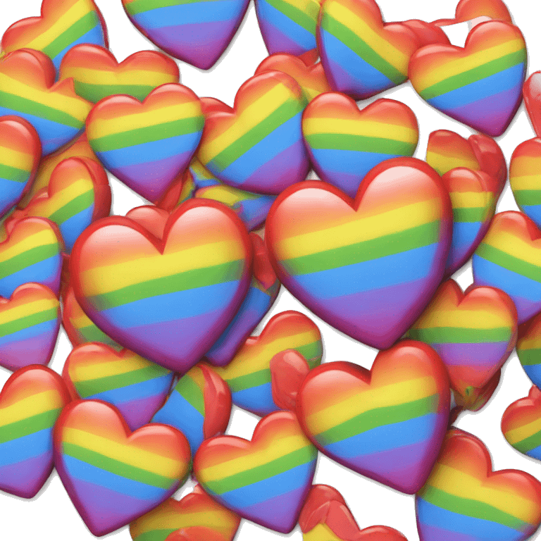 exclamation point heart shape rainbow  emoji