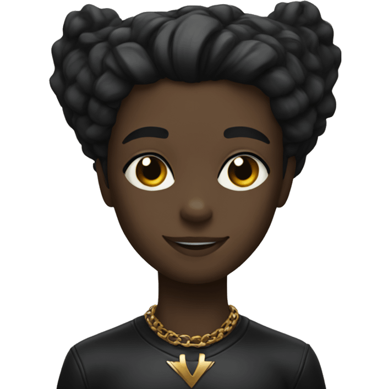 A black panther emoji