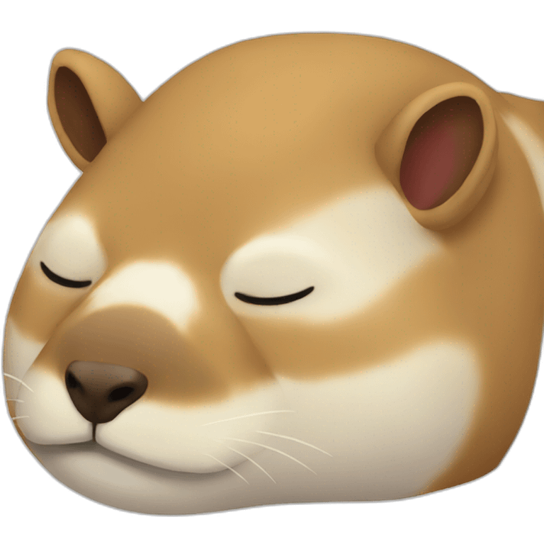 Kapibara sleep emoji