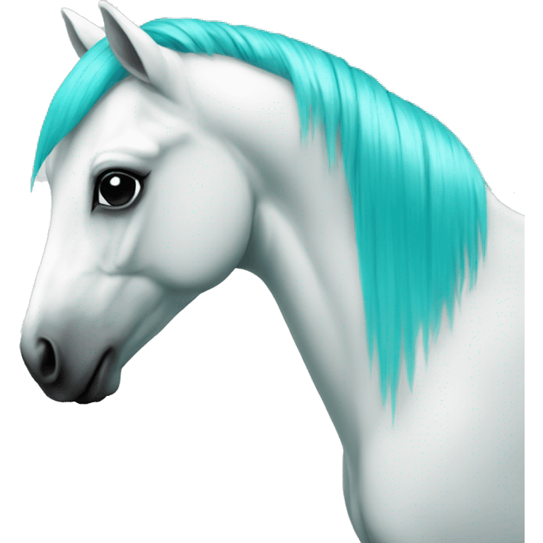 pony white-turquoise emoji