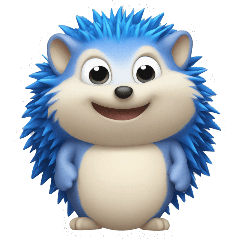 blue hedgehog emoji