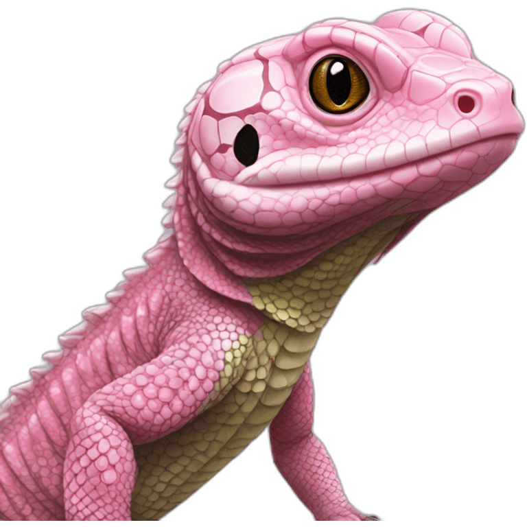 tegu lizard pink emoji