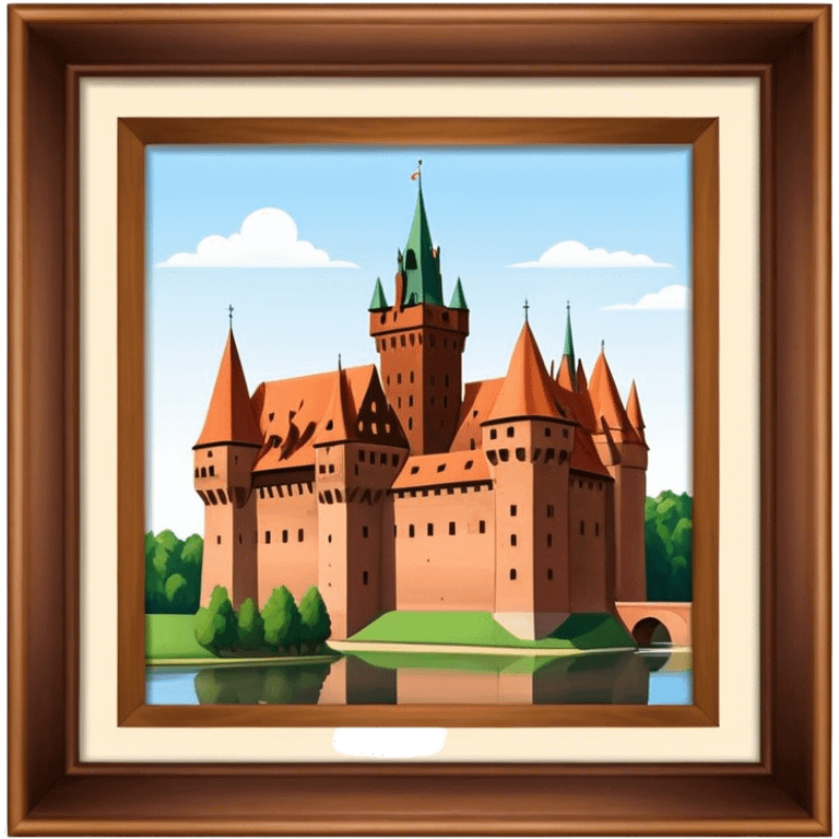 Cinematic Realistic Malbork Castle  Emoji emoji