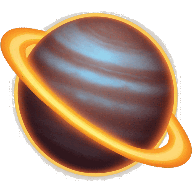 A Orange planet that looks like Venus  emoji