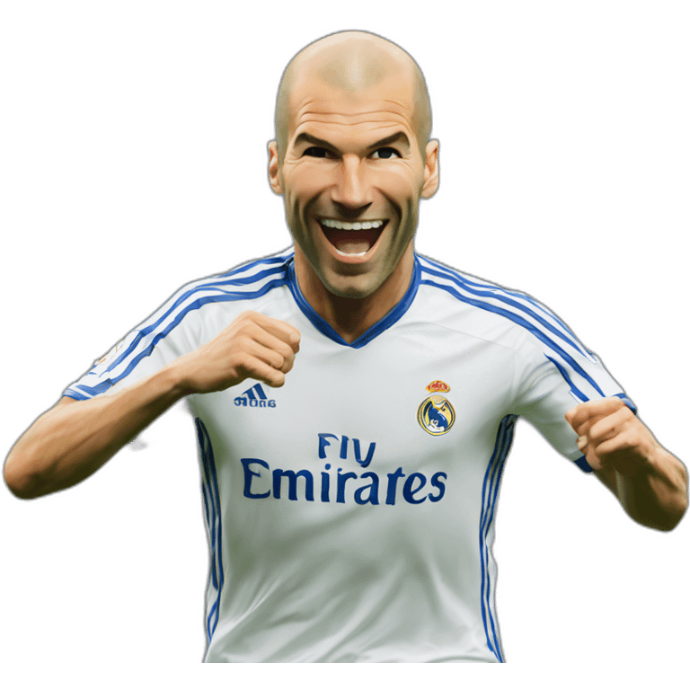 Zinedine Zidane champions goal emoji