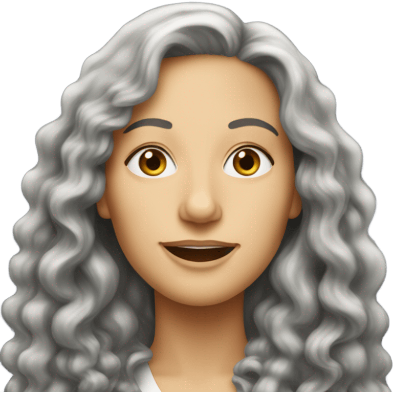 Janice Hosenstein from friends with long wavy hair emoji