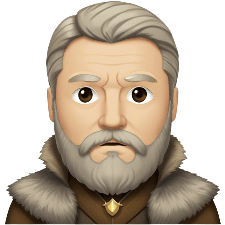 Rickard Karstark from game of thrones, beard emoji