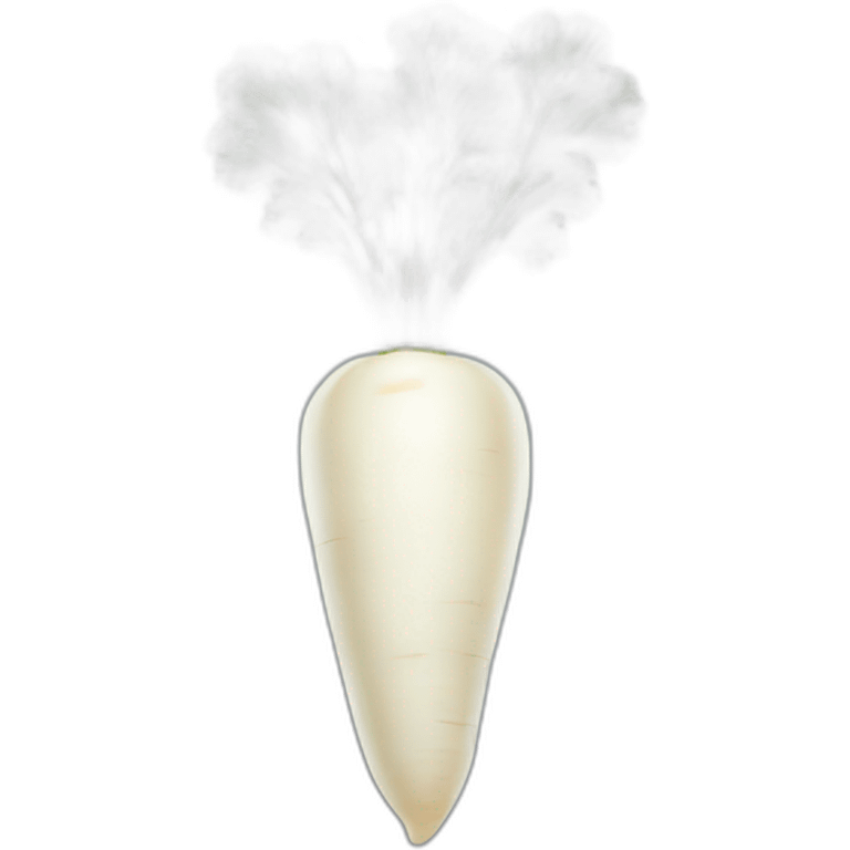 white carrot emoji