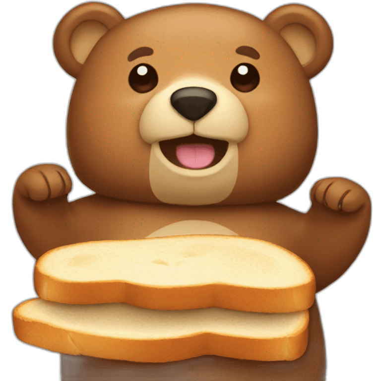 bear toast emoji