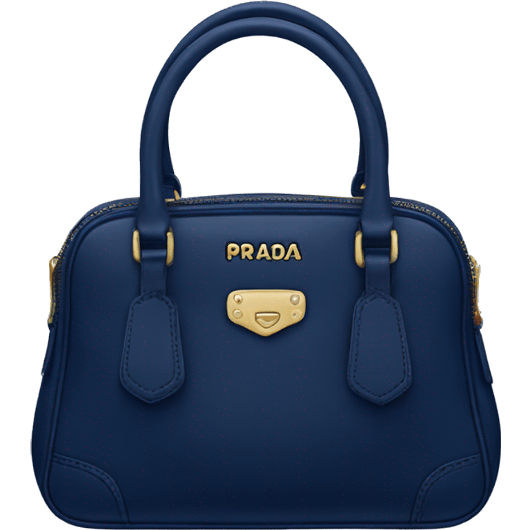 Prada navy blue purse emoji