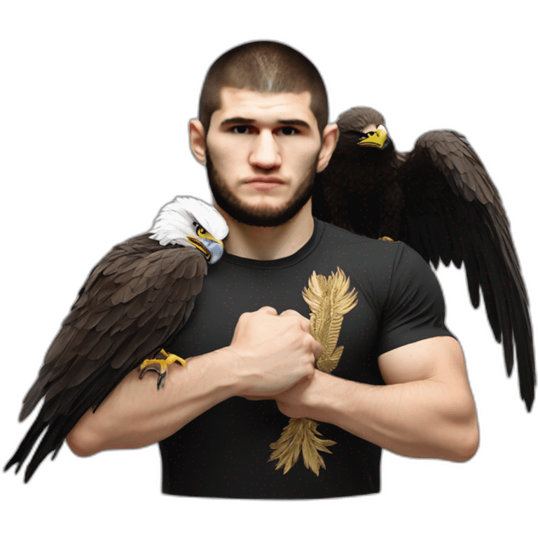 Khabib nurmagomedov with eagle emoji