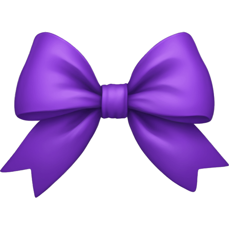 Purple bow emoji