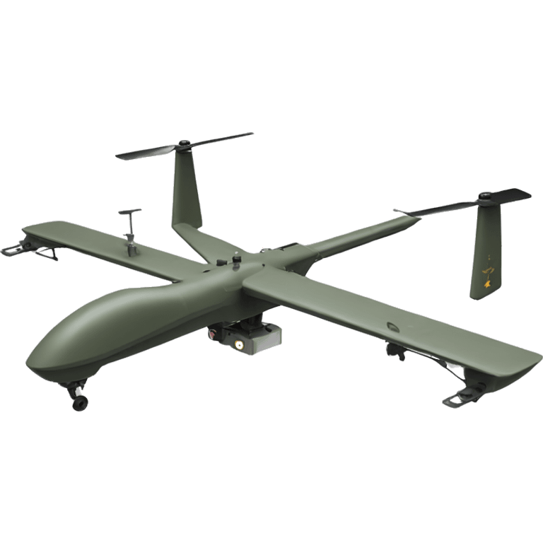 military UAV drone side view emoji