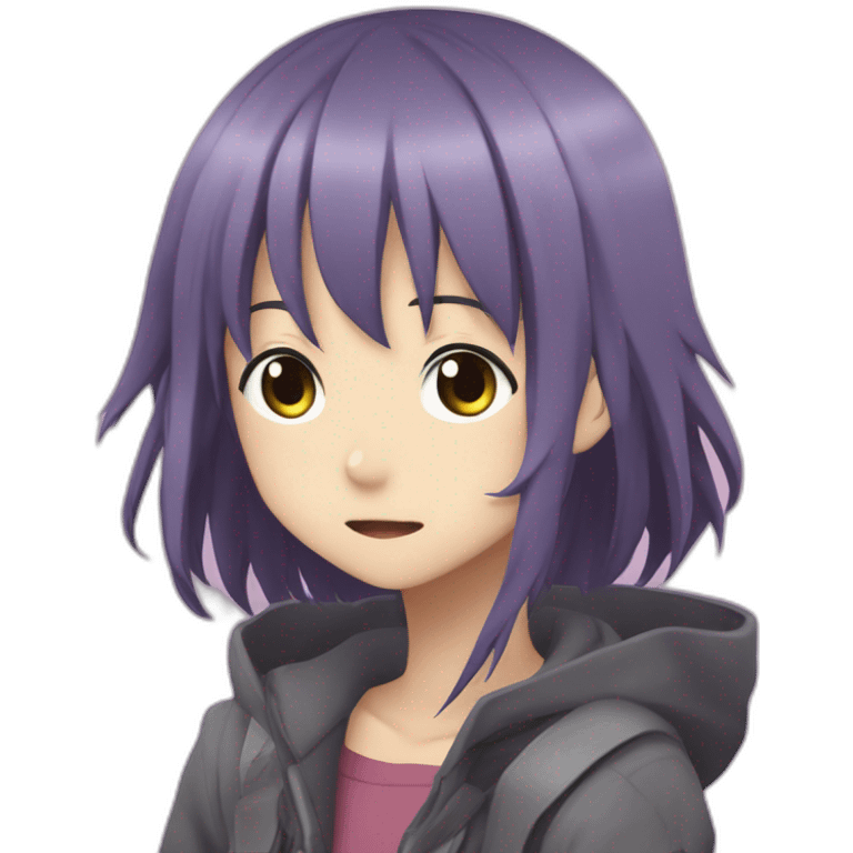 Yuno Gasai from "Future Diary" emoji