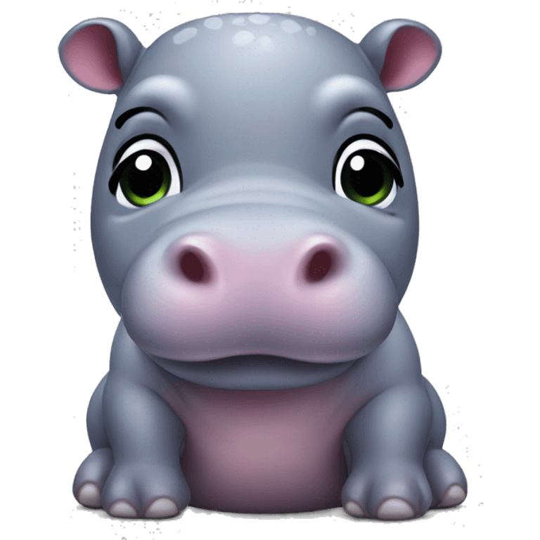 Mini hippo emoji