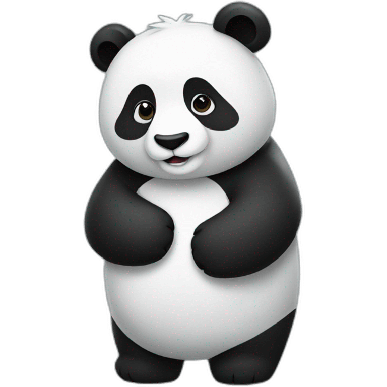 Panda hugging emoji