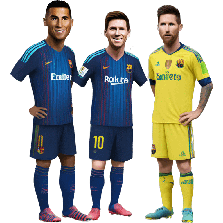 Ronaldo and Messi emoji