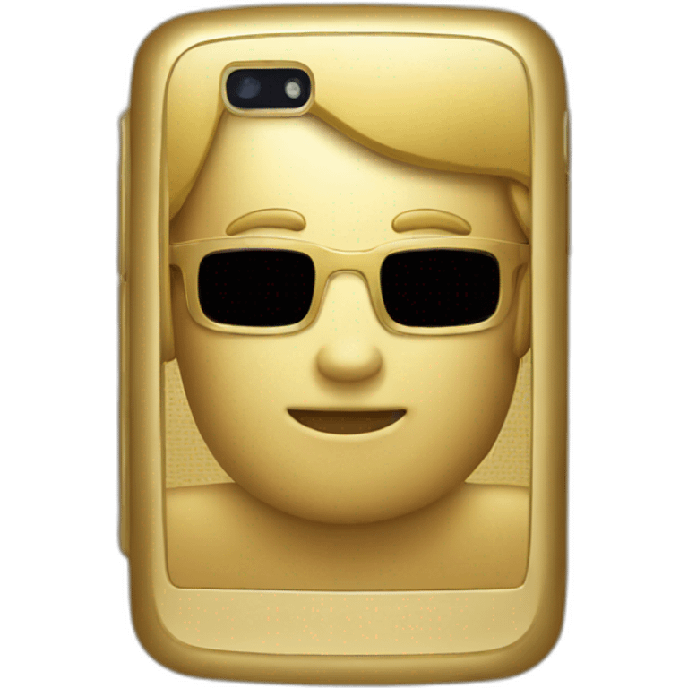 SmartPhone gold  emoji